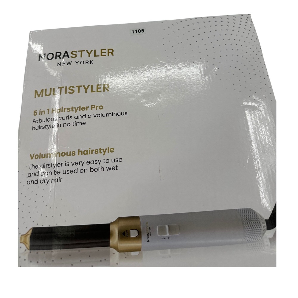 NoraStyler New York Multistyler 5 in 1 Hairstyler Pro Gold Hair Curler Wand - Picture 4 of 4